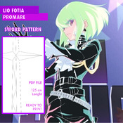 Lio Fotia - Promare Cosplay Sword Prop Pattern Blueprint