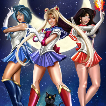 SAILOR MOON & SAILOR SCOUTS