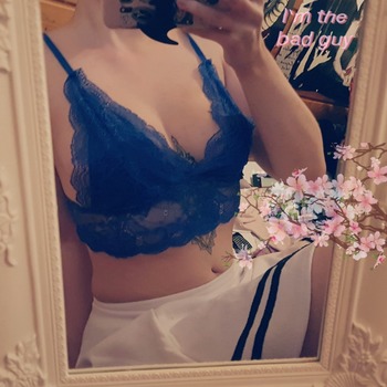 Blue lingerie set