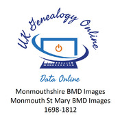 Monmouthshire Monmouth BMD's 1592-1812