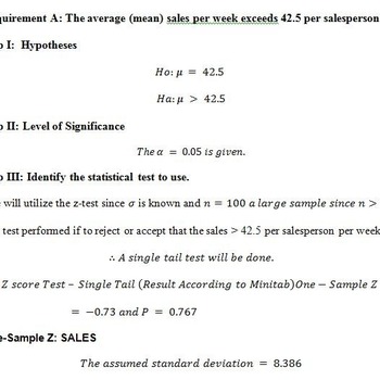 Solved Math533 Part B: Hypothesis Testing and Confidence Intervals