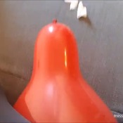 Video 104 - ALONE AT HOME sit to pop 3 balloons