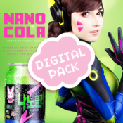 Overwatch Nano Cola D.Va Cosplay Photoset