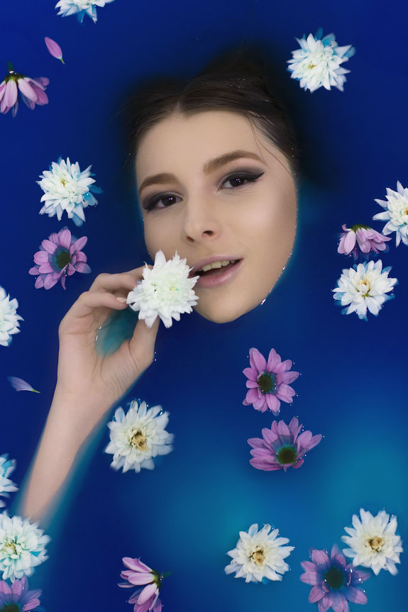 Photo in colored water