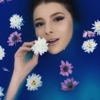 Photo in colored water