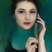 Photo in colored water