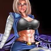 ANDROID 18 DRAGON BALL digital art