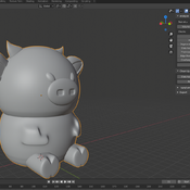 CUTE COW, BLENDER AND STL FILES