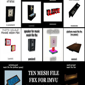 eighteen packs 540 room textures and gift ten packs with mesh files fbx for imvu