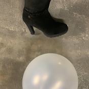 Hanna massacre balloons with boots