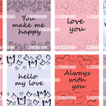 Love cards PNG AND SVG FILES
