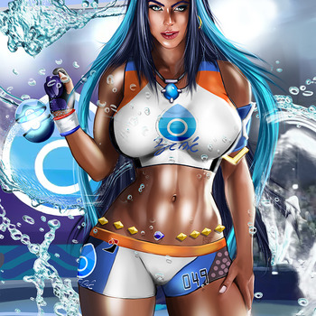 NESSA POKEMON SWORD AND SHIELD FAN ART