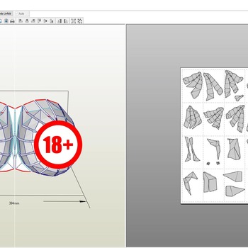 paper craft breasts PDO & PDF FILES