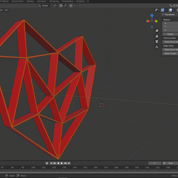 POLYGONAL HEART KEYCHAIN / DECORATION stl and blender files