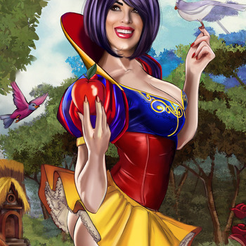 SNOW WHITE PIN UP