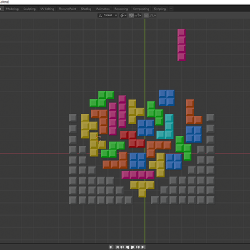 Tetris Love — Build your own tetris heart — includes card