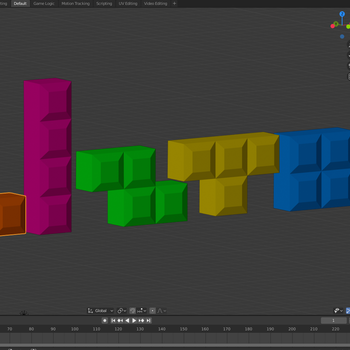 Tetris pieces gamers blender and stl files