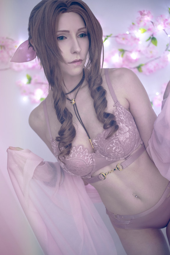 Aerith FF7 remake pink set ladyxzero. 32 HQ photos ready for