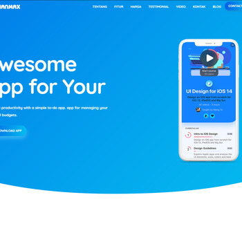 BrilianMax Pro Template Landing Page Blogger Premium