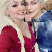 Elsa + Jack Frost BAckStage