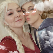 Elsa + Jack Frost BAckStage