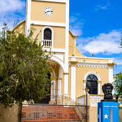 Lares town plaza Church