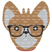 Little hispter dog, SVG AND PNG FILES