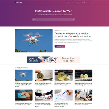 NeoMax Pro Template blogger Premium Blogspot