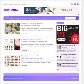 SimpleMax Pro Template blogger Premium Blogspot