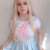 XXL sexy blonde girl set