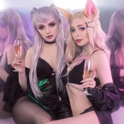 KDA The Baddest - hot Ahri and Eve set