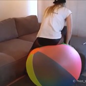 Video 117 - Miss Snapback and Julia Steinberg having fun with a colourful beachball