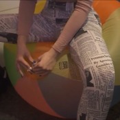 Video 117 - Miss Snapback and Julia Steinberg having fun with a colourful beachball