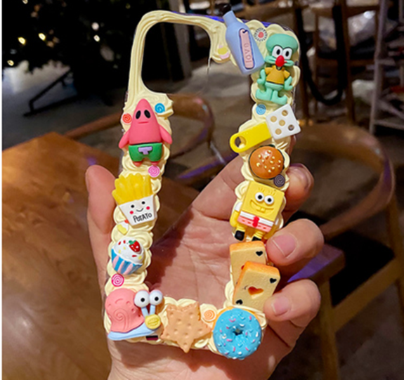 Free shipping Diy materials of cream phone cases and the tutorial download model 3058--sea cartoon figure