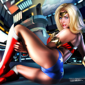 BLONDE WONDER WOMAN