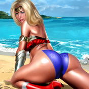 BLONDE WONDER WOMAN