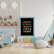 Alphabet Poster, ABC Print, PRINTABLE Wall Art, Educational Wall Art, Kids Room Decor, Nursery Decor, Instant Download...