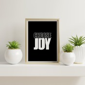 Choose Joy... Motivational Ar Print, Inspirational Quote, Positive Typography, Motivational Art, Printable Art, Printable Quote Poster, Prin