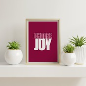 Choose Joy... Motivational Ar Print, Inspirational Quote, Positive Typography, Motivational Art, Printable Art, Printable Quote Poster, Prin