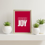 Choose Joy... Motivational Ar Print, Inspirational Quote, Positive Typography, Motivational Art, Printable Art, Printable Quote Poster, Prin