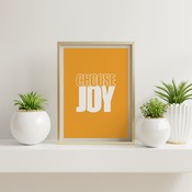 Choose Joy... Motivational Ar Print, Inspirational Quote, Positive Typography, Motivational Art, Printable Art, Printable Quote Poster, Prin