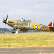 Hurricane Take Off at Culdrose in Cornwall.