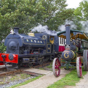 Kilmersdon and Lesley at Helston Railway, Cornwall.