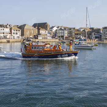 Lifeboat Exercise, St Ives, Cornwall.