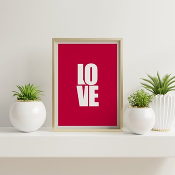 Love... Relation Making, Inspirational Typography Art, Motivational, Positive, Printable Wall Art, Wall Decor, Printable Quote Poster