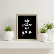No pain no gain... Gym Motivational Quote, Gym Inspirational Quote, Workout Quote, Printable Quote, Printable Poster, Quote, Quotes...