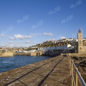 Porthleven Pier View, Cornwall.