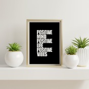 Positive mind... Inspirational Quote, Funny Quote, Positive Typography, Motivational Art, Printable Art, Printable Quote Poster, Printable Q
