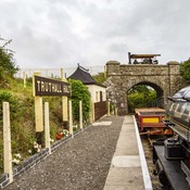 Steamed Up at Truthall Halt on the Helston Railway in Cornwall.