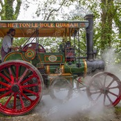 Steamed up Lesley Garrett at Helston Railway in Cornwall.